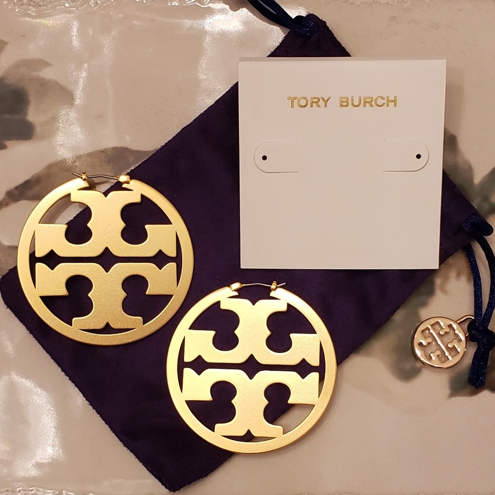 NWOT Tory Burch "Miller Hoops"